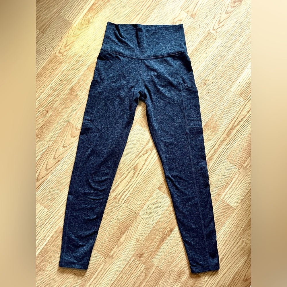 Aerie Chill Play Move Heathered Grey Leggings Size Small Regular